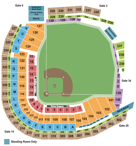 Target Field MN Seating Chart